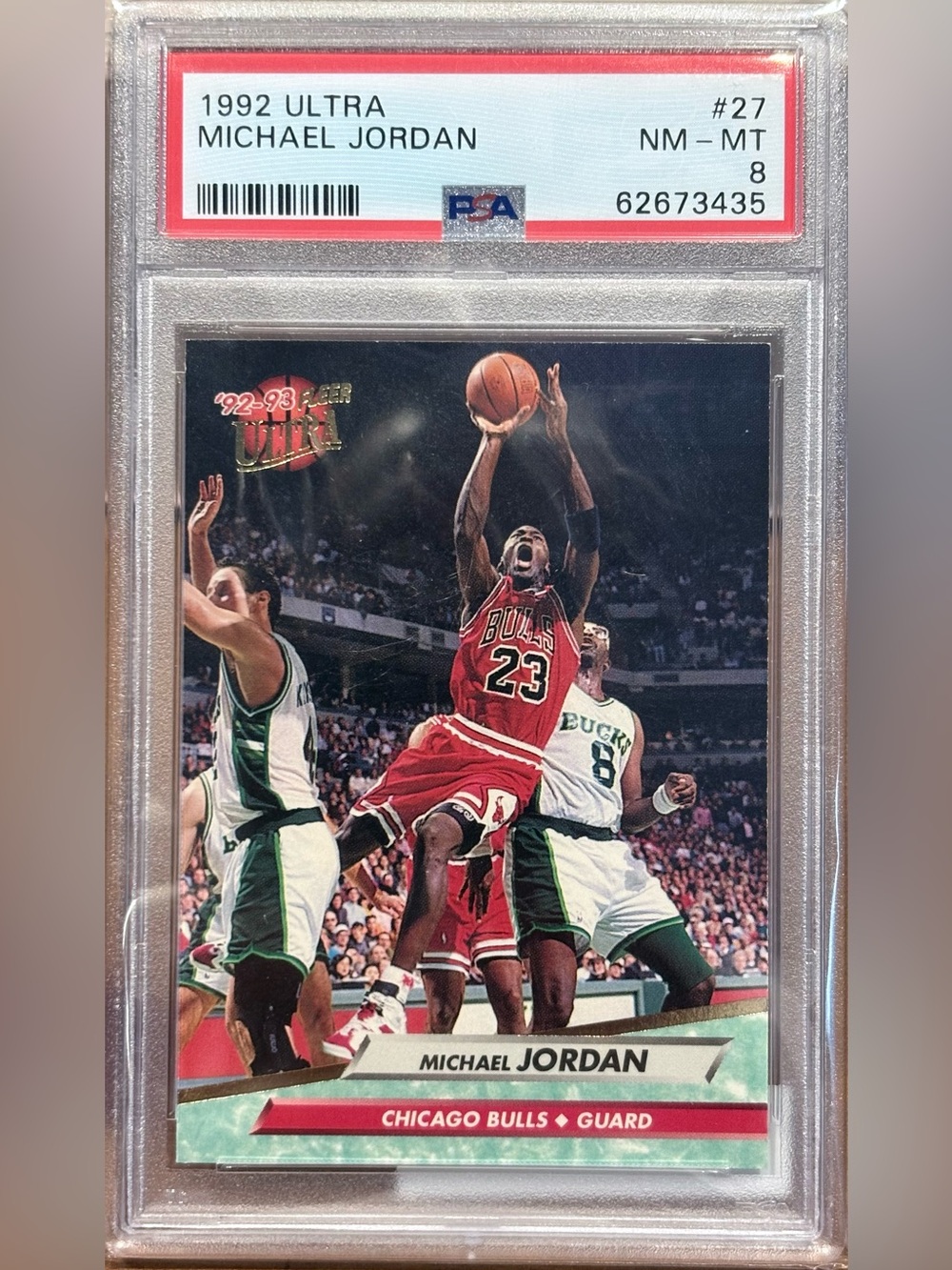 1992 Ultra Michael Jordan PSA 8 Graded - Chicago Bulls